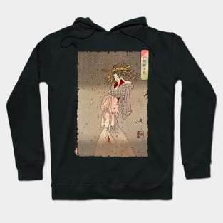 Japanese Ukiyo-e art women under cherry blossom by Tsukioka Yoshitoshi Hoodie